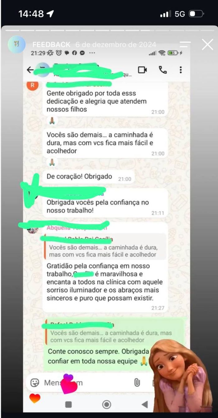 Depoimento de pai sobre uso do quadro de rotinas